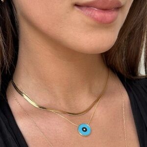 NEW! JENNIFER ZEUNER “KARLI” NECKLACE IN GOLD